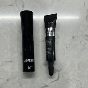 IT COSMETICS Superhero Mascara Black PLUS Bye Bye Under Eye Concealer Light NEW